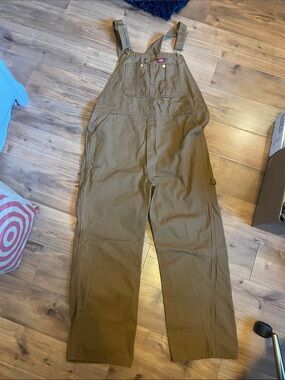 Dickies Brown Workwear Bib Overalls -  duck brown